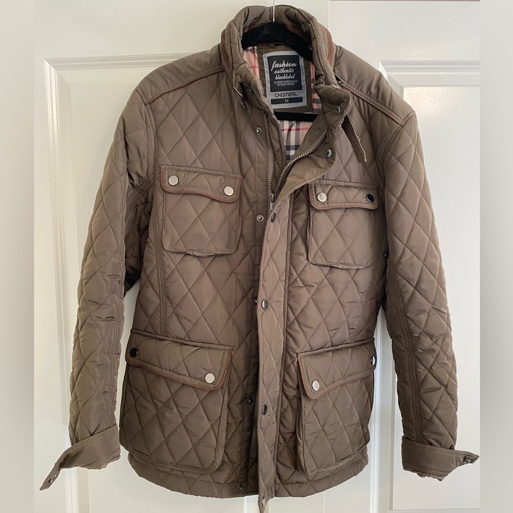 Brown Down Jacket - Medium - image 1